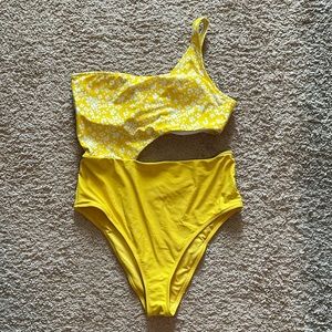 aerie One Shoulder Bathing Suit